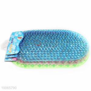 Household Transparent Ellipse Shaped PVC Non-slip Mat With Footprint For Sale