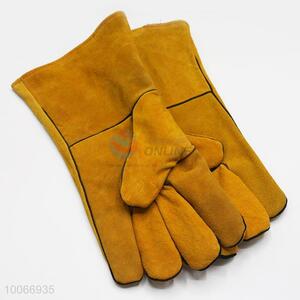 14 Cun Anti-static Cattlehide Safety Gloves For Sale