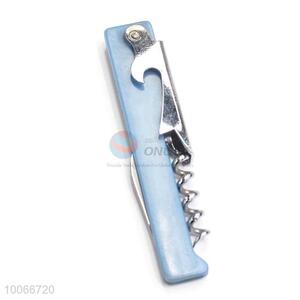 Multi-function sea-horse shape push down wine bottle opener with corkscrew