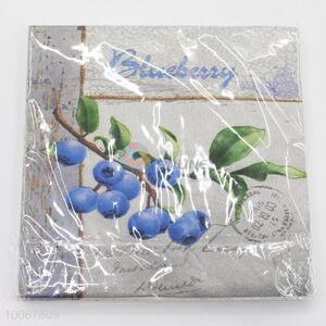 New Arrival Flowers Printed Dinner Paper Napkin