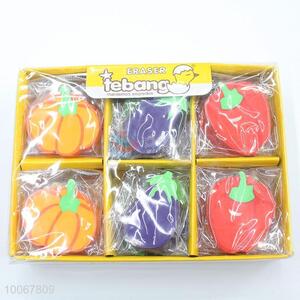 Wholesale big pumpkin eggplant pimento eraser