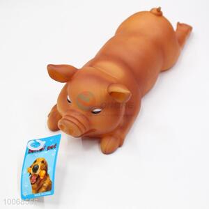 Wholesale Cheap New China Wholesale Brown Pig Shaped Squeaky Dog Pet Toy