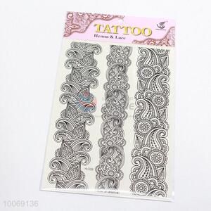 New Fashionable Lace Stylish Elegant Series White&Black Lace Bracelets Body Art Stickers Temporary Tattoos Sticker