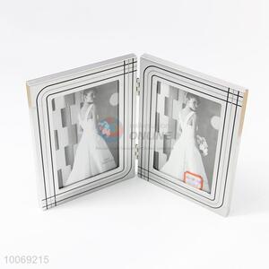 Stylish double sided photo frame aluminum alloy photo frame