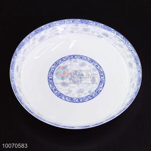 High quality printed porcelain round plate