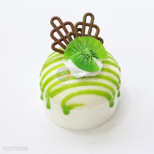 Green Little Cake Round Fridge Magnet