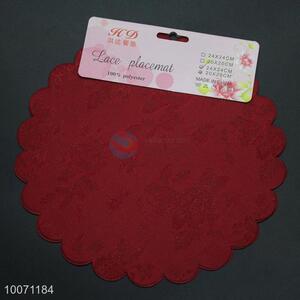 Red Printed Fancy Cloth Placemat 100% Polyester