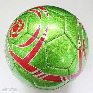 Green custom handmade NO.5 PU football