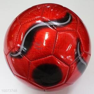 Hot sale red NO.5 machine stitched PU football