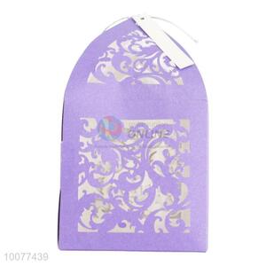 Cute Purple Wedding Craft Gift Box