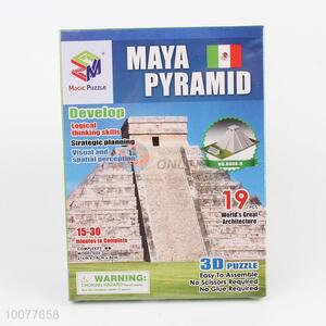 Intelligence Toy World Famous Buildings Maya Pyramid Super 3D Puzzle