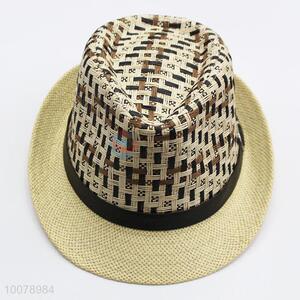 Summer Panama Hat Fedora Trilby Gangster Straw Paper Hat