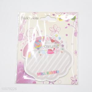 Stripe pattern stick notes/memo pads printed with rabbit