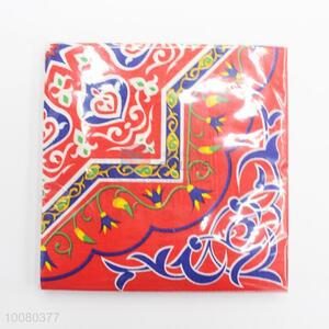 Red Eco-friendly Double-ply Printed Paper Napkins for Wedding