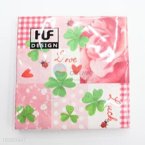 Four Leaf Clover Printed Paper Napkins