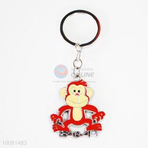 Red Monkey Zine Alloy Metal Key Chain/Key Ring