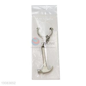 Wholesale Cheap Silvery Hammer Shaped Zine-alloy Metal Key Chain