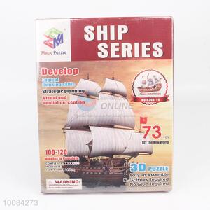 73PCS 3D Ship Model Magic Puzzle