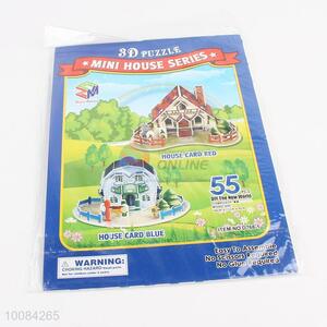 DIY Mini House Card 3D Puzzle for Gifts