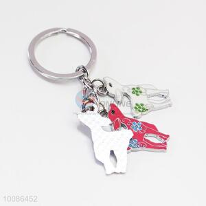 Sika Deer Zine Alloy Metal Key Chain/Key Ring