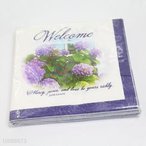 Dinner table decorative printed paper napkin