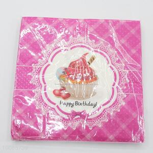 Birthday Dinner Printed Paper Napkin/ Serviette Paper