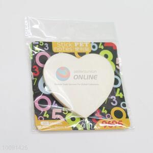 Heart Shape Sticky Note, White Sticky Memo Pad for Promotion