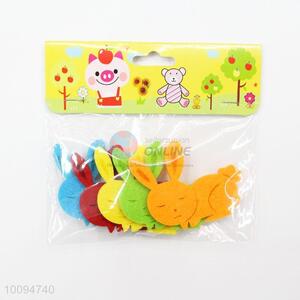 Cute rabbit non woven crafts handicraft