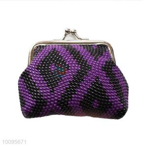 Fashion Purple and Black Coin Holder,Coin Pouch,Coin Purse