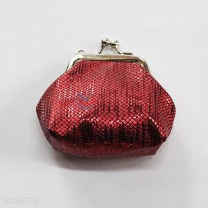 Red Coin Holder,Coin Pouch,Coin Purse with Key Ring