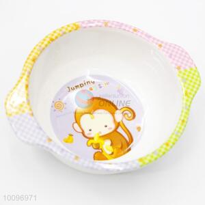 Colorful Monkey Pattern Bowl Tableware Dish with Handle