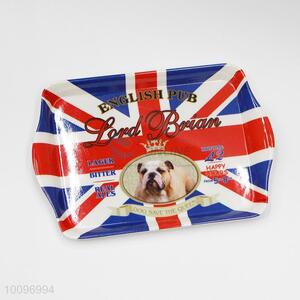 English Flag Pattern Melamine Dessert Bread Tray