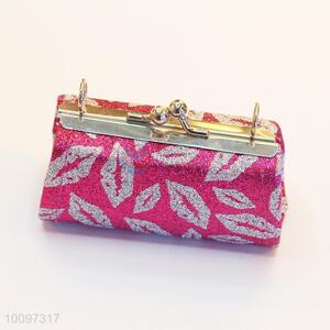 Custom PU purse/clutch bag/lady bag with metal chain