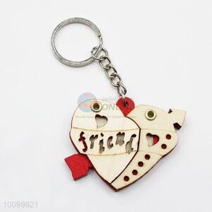 Best Selling Wooden Key Chain in Heart Shape