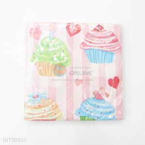 Ice cream printing paper handkerchief/facial tissue