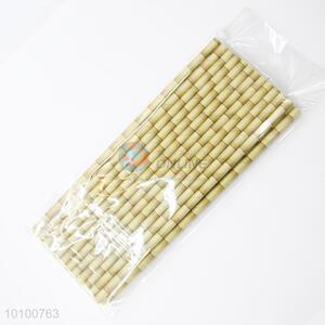 Brown Bamboo Joint Printed Paper Straw for Party Use