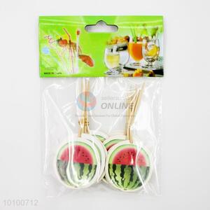 Lovely Watermelon Design Wooden Fruit Toothpicks