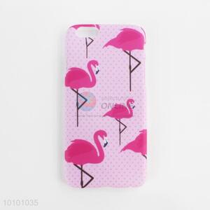 Pink crane pattern phone shell/phone case