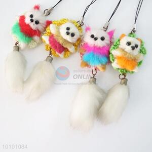 Cute Girls' Wool-like Fur Key Mobile Phone Accessory