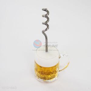 Wineglass shape bottle opener for wine