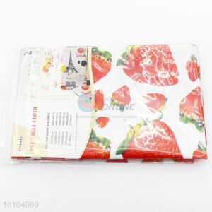 Cute Strawberry Pattern Modern High-grade Waterproof Tablecloth for Home Decoration