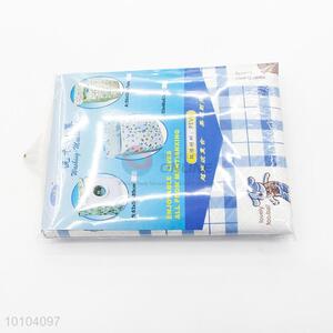 Blue Check Pattern Washing Machine Waterproof Cover Zippered Dust Cover