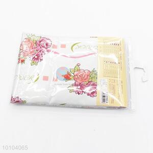 Rose Pattern Oil Proof PVC Table Cloth Easy Clean
