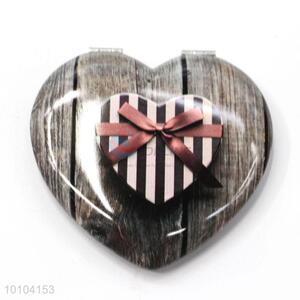 Heart-shaped Double-side Makeup Mirror/Pocket Mirror