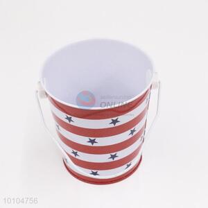 Wholesale stripe gift packaging/tin barrel