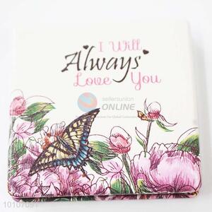 High Quality Butterfly Square Shape Pocket Cosmetic Mirror