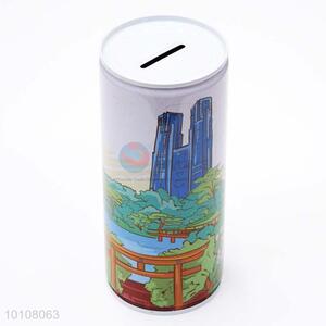 Factory wholesale custom printed zip-top can shape money box