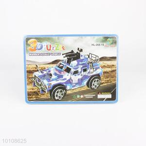 Eco-friendly 3d warrior car foam puzzle toys