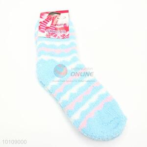 Lovely bule striped thick socks