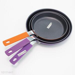 3 Sizes Colorful Frying Pan with Silicone Handle